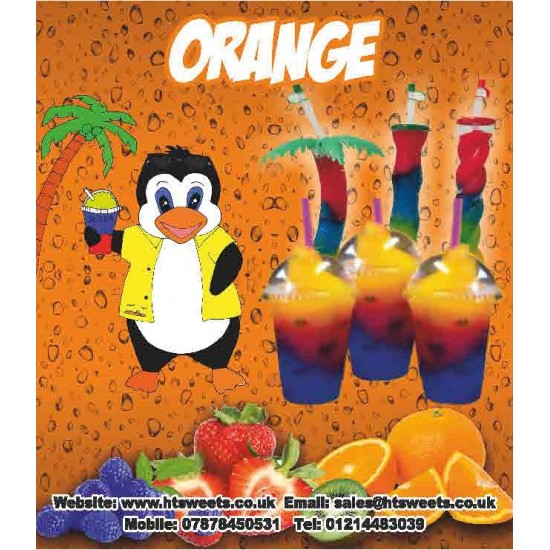 FLAVOUR LABEL FOR FABY SLUSH MACHINE Size: 17X19 cm