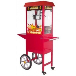 Popcorn machine With Cart  ET-POP6A-R-C : 6-8 oz 