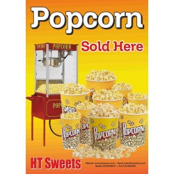 Popcorn promotion poster plastic sheet ,Buy 1 Get 1 Free,23.60"x35.40" (60cmx90cm)