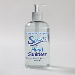 HAND sanitiser kills 99.9 % germs ,500ml