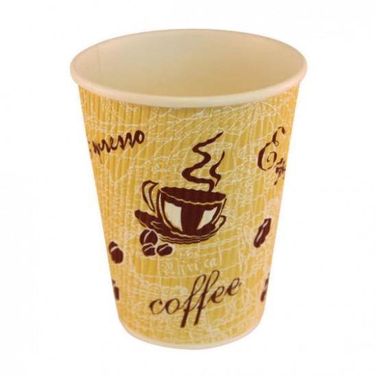 Red Bean Ripple Wall Paper cup 12oz x 500 
