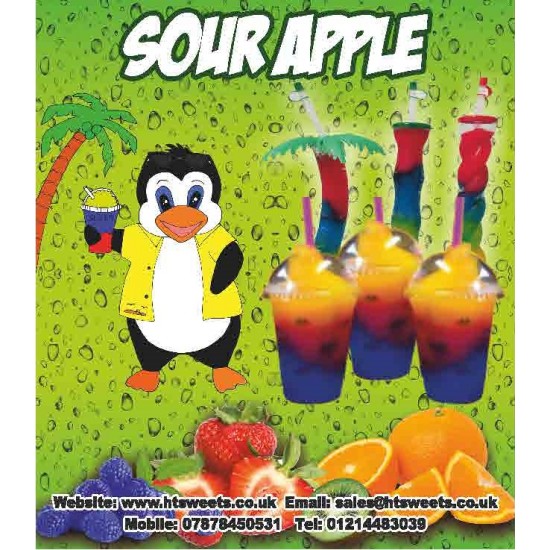 FLAVOUR LABEL FOR FABY SLUSH MACHINE Size: 17X19 cm