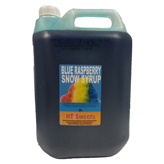 Blue raspberry Snow cone syrup 1x5 Litre