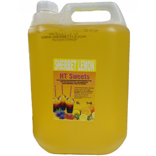 Sherbert lemon Slush Syrup 1x5 Litre (yellow) 