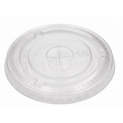10OZ Flat Lids PET x 100