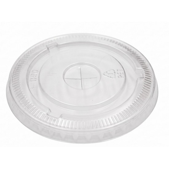 10OZ Flat Lids PET x 100