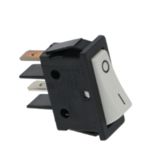 White single pole switch - 16A - 250V -22800-24300, U0011