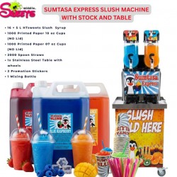SUMTASA Express Slush drinks machine 2x10ltr EXPRESS ,FAST FREEZE with stock+Table