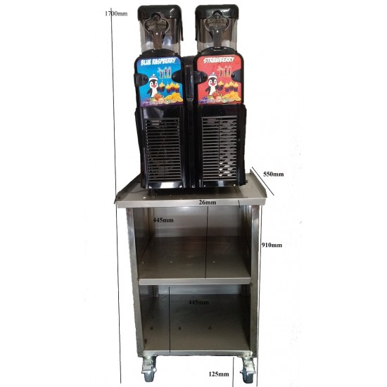 SUMTASA Express Slush drinks machine 2x10ltr EXPRESS ,FAST FREEZE with stock+Table