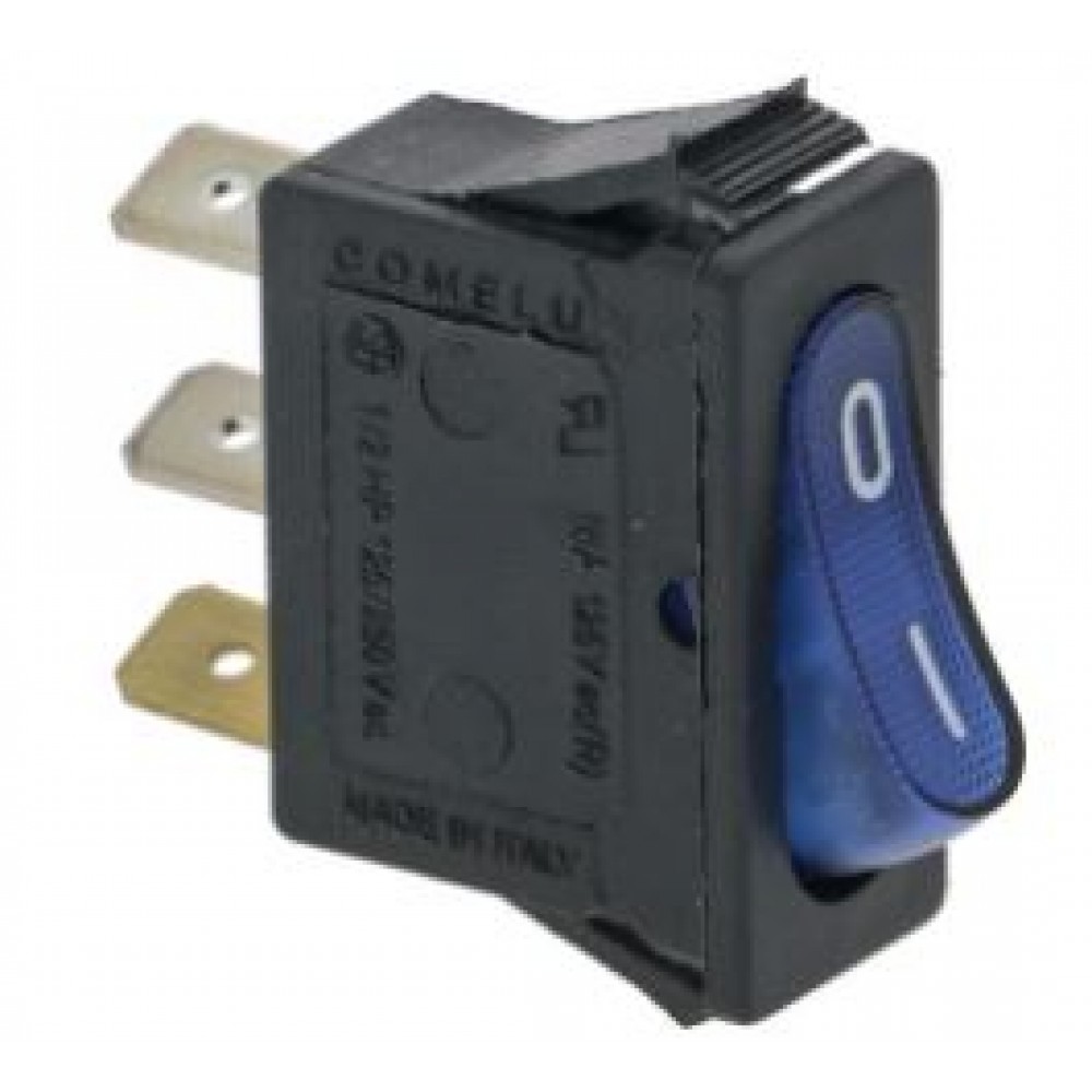 BLUE SINGLE-POLE SWITCH 16A 250V