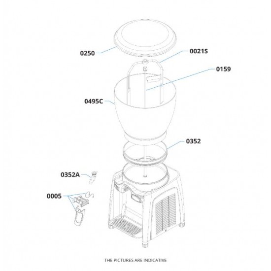 DRINK MAGIC MIXER SHAFT E-112/120/125 V22,SL155-022967