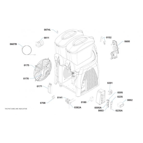 Gear Motor Kenta Mono 220v.50Hz Granisun ,. part number 38,SL310001422
