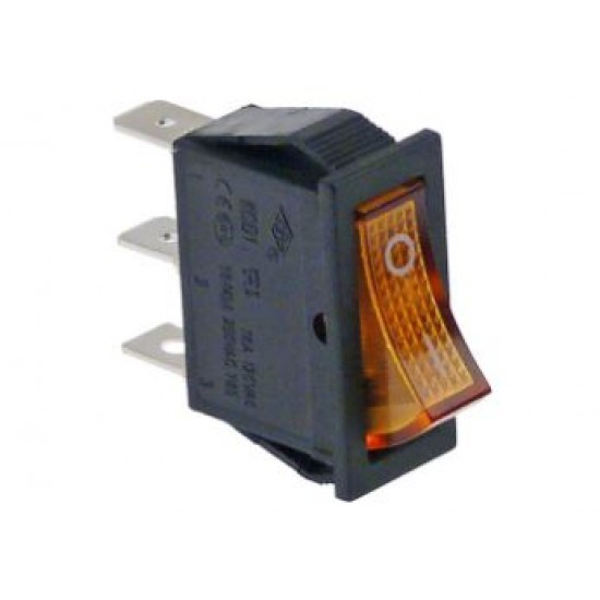 SWITCH 1-POLE ORANGE 16A 250V,1319204