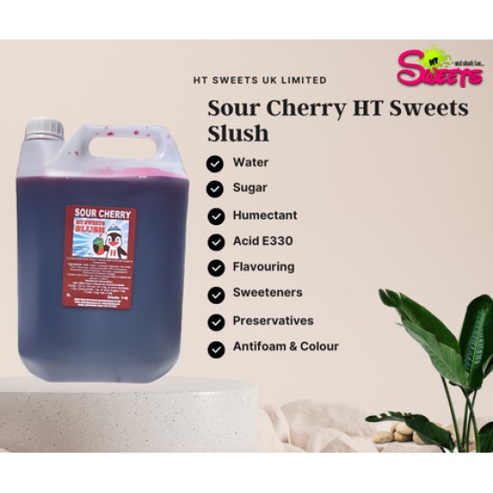 Sour Cherry Slush Syrup, 1x5 Litre 