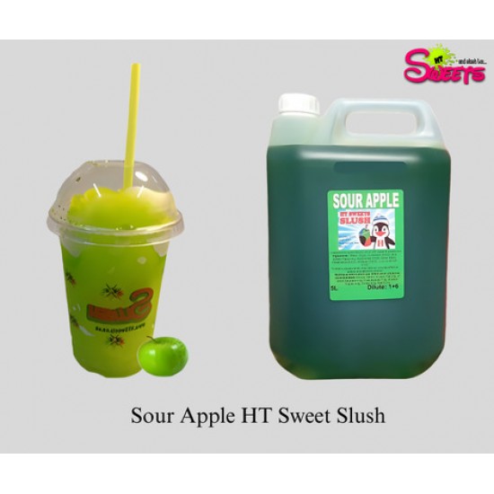 Sour Apple Slush Syrup, 1x5 Litre