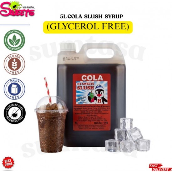 Cola Slush Syrup 1x5 Litre NO GLYERINE / GLYCEROL