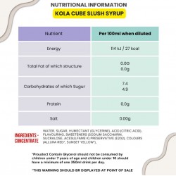 Kola Cube Slush Syrup 1x5 Litre 