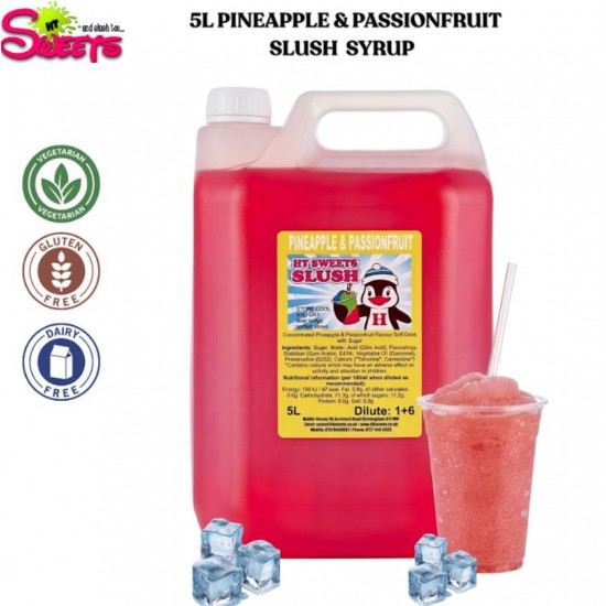 Pineapple & Passion fruit Slush Syrup 1x5 Litre 