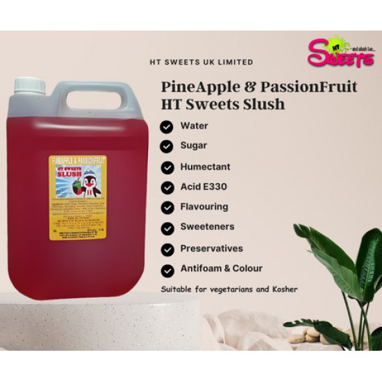 Pineapple & Passion fruit Slush Syrup 1x5 Litre 