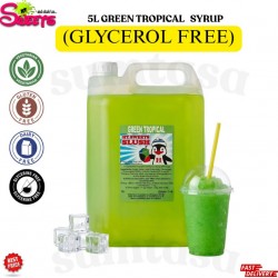 Tropical Slush Syrup, 1x5 Litre ,NO GLYERINE / GLYCEROL