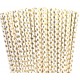 Gold Hearts Paper Straws BUBBLE TEA SMOOTHIE MEGA 12mm x 200mm,