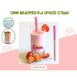 PLA Plastic Biodegradable NEON COLOR STRAIGHT  Individually Wrapped Mixed Straws With a Sharp End 12mm x 240mm