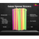 PLA Plastic NEON COLOR Spoon Straws 6mm x 200mm 