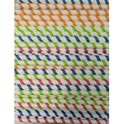 BUBBLE TEA SMOOTHIE MEGA Paper Straws   12mm x 240mm - 200PCS