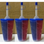 SPLIT Slush Yard Cups 12OZ x 96 cups with lid and straw SPLIT Slush Yard Cups 12OZ x 96 cups with lid and straw