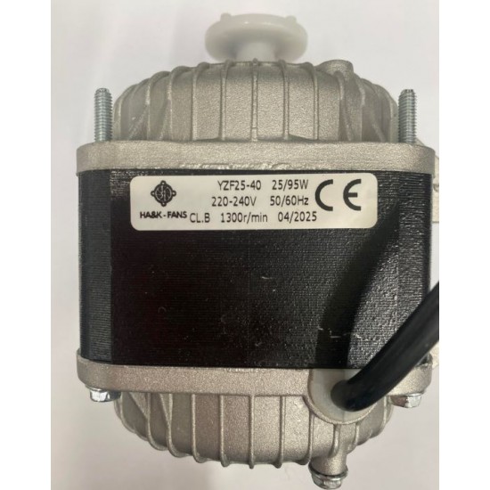 HA&K-FANS ,SHADED POLE MOTOR,SLEEVE BEARING.220-240V,25 WATT