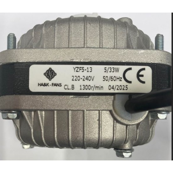 HA&K-FANS ,SHADED POLE MOTOR,SLEEVE BEARING.220-240V,5 watt