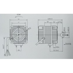 MOTOR WEIGUANG YCF 30-30-4 .220-240V,50/60Hz