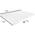LARGE EXTRA Thick Professional Catering,Chopping Board 19.68x27.56 inches / 70x50cmx2.2cm,(1xChopping Board White only)